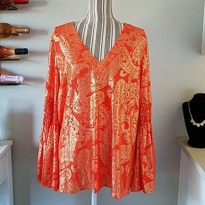 Michael Kors bell sleeve top